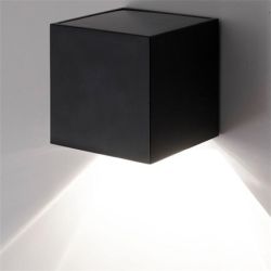   Led napelemes kltri fali kocka lmpa, hideg fehr, 10 cm