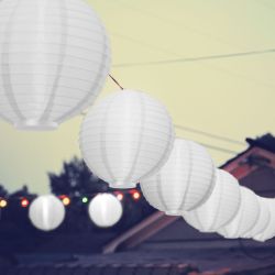   Led -es lampion, elemes, 20 cm, fehr