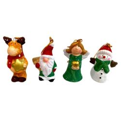   Karcsonyi figurk, akaszthat, 4 fle