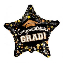   Ballagsi csokorba tzhet,csillag alaku,congratulations feliratu,flia lufi