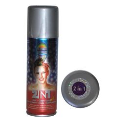   Ezst-kk glitteres test s hajsznez spray