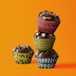   Halloween Muffin papr szett, 100 db/cs