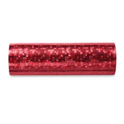   Szerpentin, hologramos, piros, 18 tekercs
