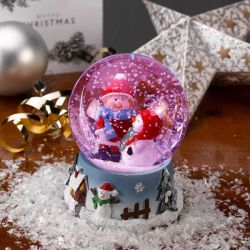   Karcsonyi Frosty Hgmb vilgtssal, 11 cm, 2 fle