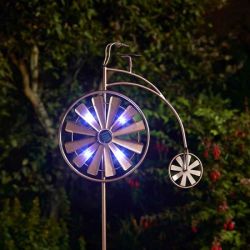   Napelemes kerti, LED kerkpr szlforg, 130 cm