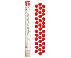   Konfetti kilv gy, piros szirmokkal, 60 cm
