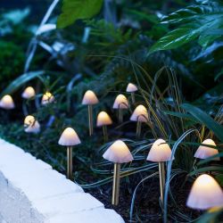   Led Napelemes gomba lmpa szett, 12 db