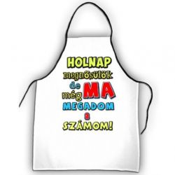   Vicces ktny,holnap megnslk felirattal.