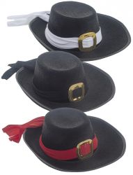   Muskts kalap, textil, fehr szalaggal, gyerek mret
