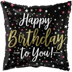   Happy birthday,flia lufi prna,fekete-csillagos