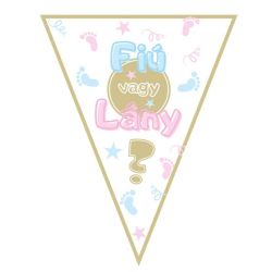   Zszlfzr Babaszletsre, Fi v agy Lny, 2,9 m