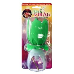   Zenl virg tortagyertya, zld, 15 cm